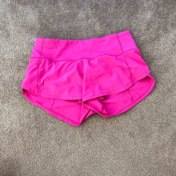 lululemon athletica Pants - Lululemon sonic pink speed up shorts